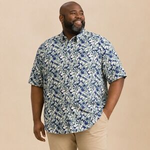 Twenty Eight Degrees Floral Shirt Men's 3XL Coastal Tropical Resort Dadcore